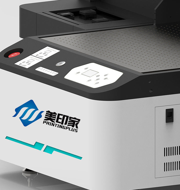 UV-Tintenstrahl-Flachbettdrucker mit Lackfarbe für glänzende matte und strukturierte Materialien