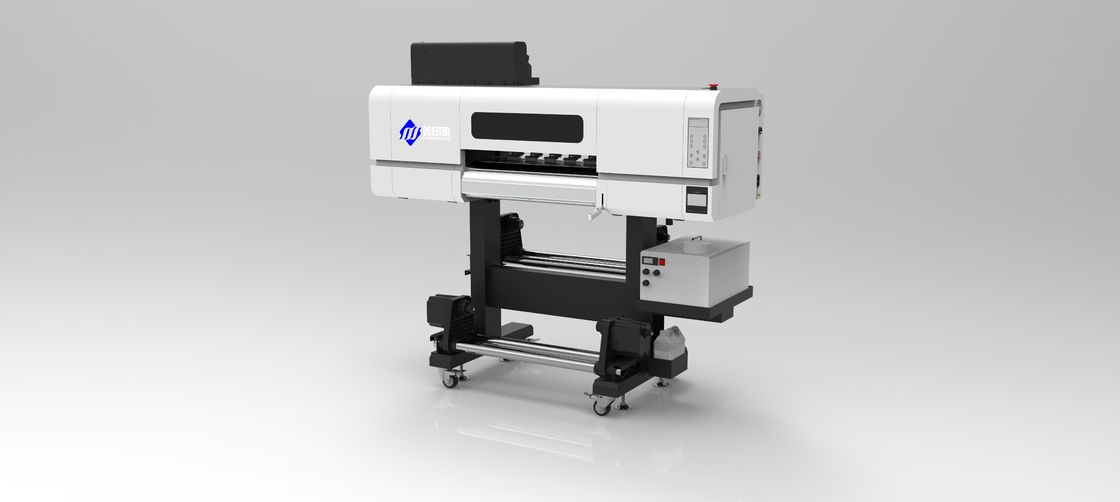 1800 DPI-Rollerheizung DTF-UV-Drucker mit 1500 ml UV-Tinte für CMYK-Weißdruck